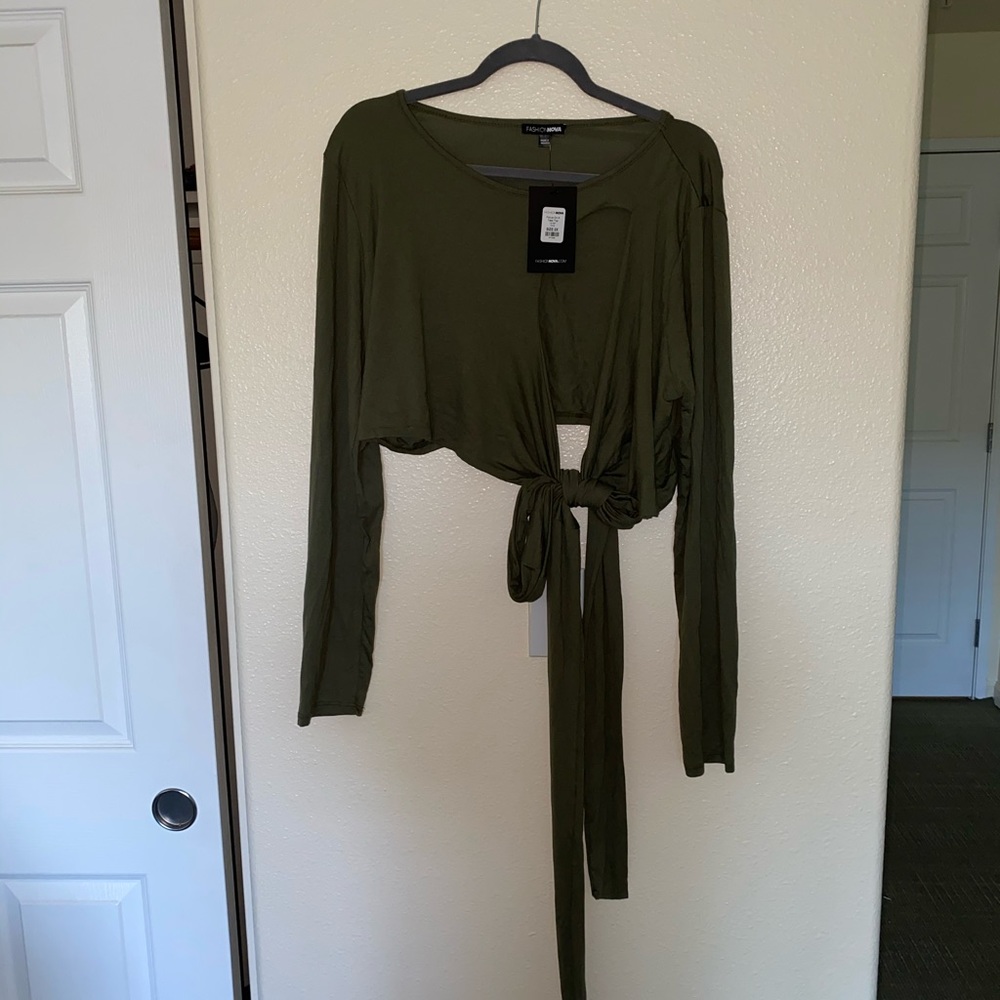 Fashion Nova Focus On A Task Top - Olive